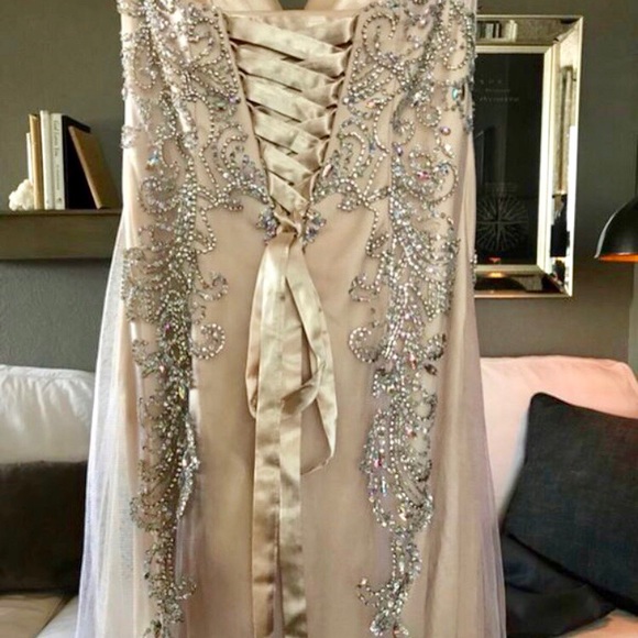 Excellent condition~ Rhinestone Formal Dress - Picture 4 of 6